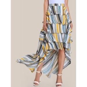 Colorful ruffled skirt